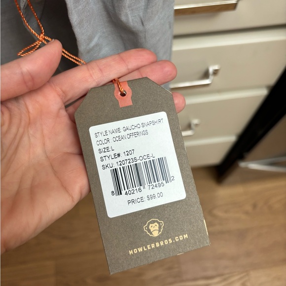 Howler Brothers Ocean Offerings Gaucho Snapshirt - Picture 5 of 6